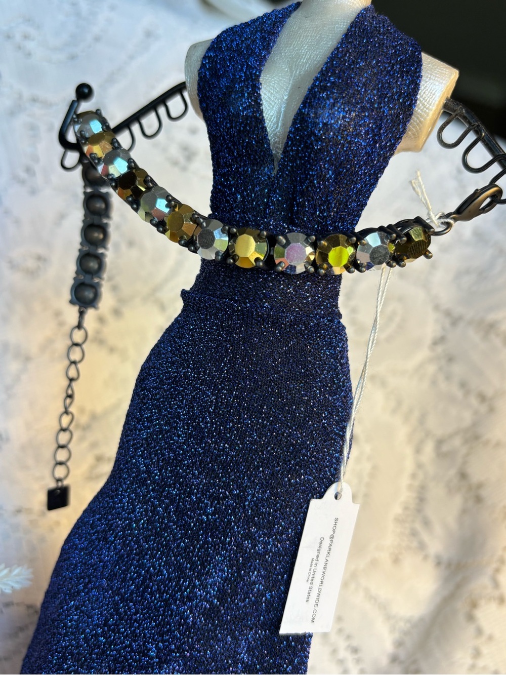 Park Lane Champion Two-Tone Crystal Bracelet in Gold & Silver Hematite Setting - Picture 7 of 10